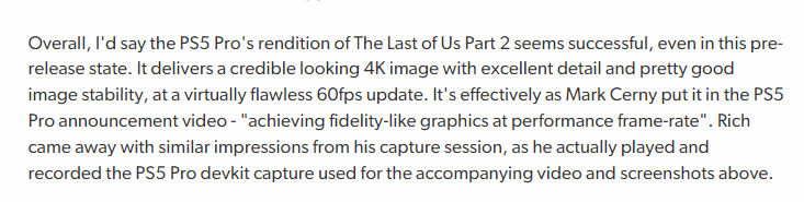 数毛社分享《最后生还者2：复刻版》PS5 Pro增强效果：PSSR技术能够实现4K60运行