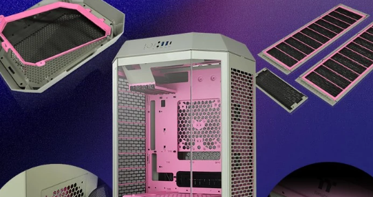 曜越Tower 300八角柱M-ATX机箱新色亮相：蜜桃粉与抹茶梅，售价679元