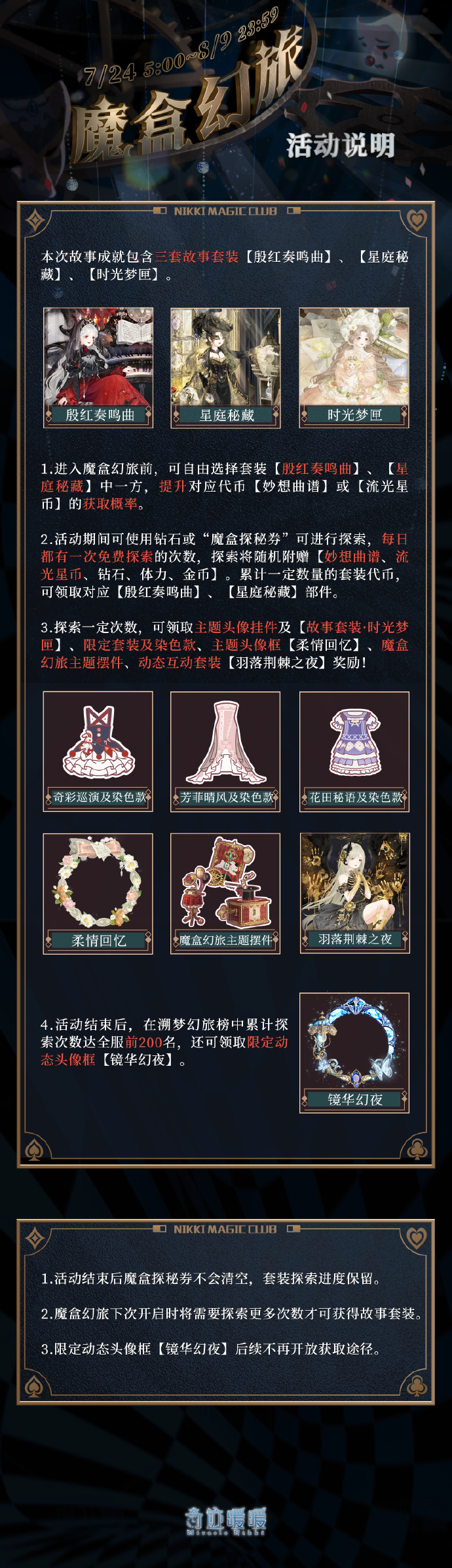《奇迹暖暖》魔盒幻旅活动即将开启，免费领取精美换装背景奖励【空想舞台】